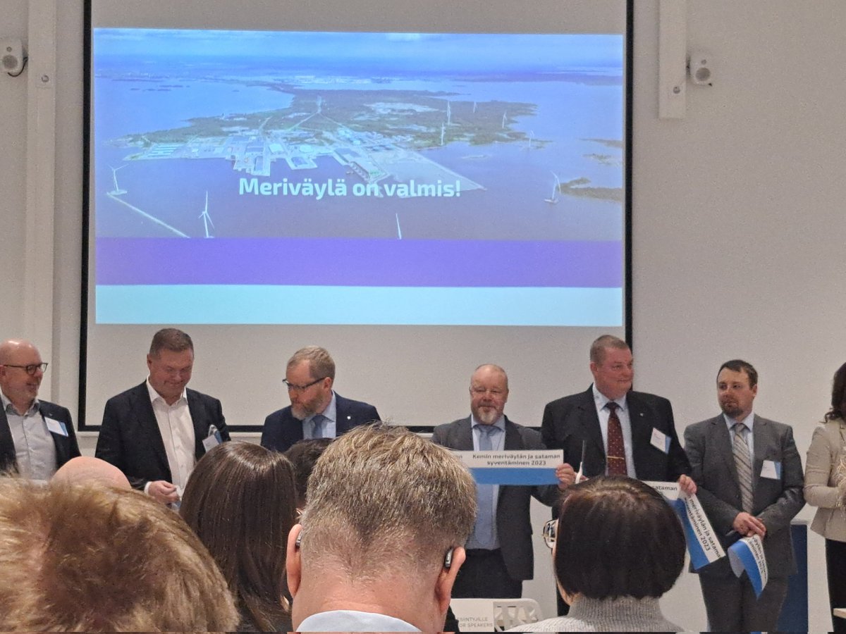 Kemin meriväylä on valmis! <a href="/vaylafi/">Väylävirasto</a> <a href="/ramboll_fi/">Ramboll Finland</a> #keminsatama