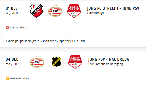 Kan iemand mij vertellen waarom deze wedstrijden niet zijn omgewisseld?

Blijkbaar kunnen Jong-teams dus wel thuis spelen op vrijdagavond... Helaas besluit de <a href="/KNVB/">KNVB</a> (wellicht in samenspraak met <a href="/ESPNnl/">ESPN NL</a>) dat het voor de fans beter is, wanneer <a href="/NACnl/">NAC Breda 💛🖤</a> op maandag speelt.

#NACpraat