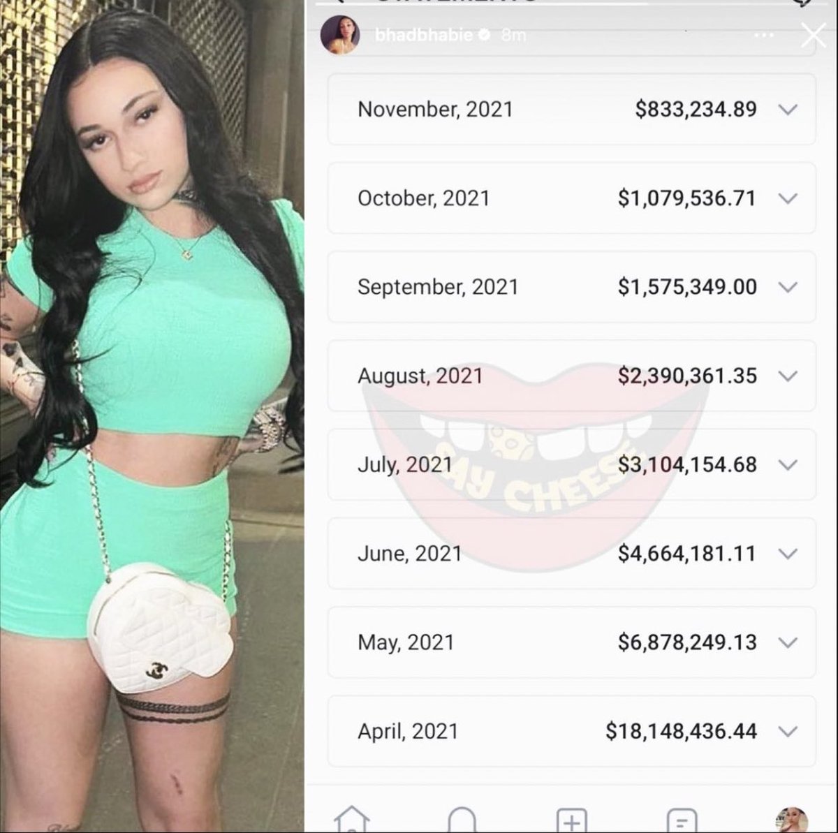 AmiriKing's tweet photo. These are the Danielle Bregoli’s (Catch Me Outside Girl) OF earnings for 2021.

(Let me preface this by saying I’m not knocking it. I’m gonna touch on something entirely different.)

Danielle turned 18 on March 26, 2021. 

Six days later she created an Only Fans and made over $1,000,000 in less than 6 hours.

The next month she would rake in over $18,000,000. 😳

Ladies and gentlemen, we have a pedophile problem.

For the rest of my entire life, this will FOREVER be a troubled 13 year old little girl that was on Dr. Phil to me.

FOREVER a child.

I’m not sure how any grown man can possibly look past that.

You will NEVER convince me that her OF subscribers weren’t sexualizing her once they first saw her on Dr. Phil as a 13 year old child.

Fantasizing. Waiting for her to turn 18 and flash some skin. Post nudes. Do porn. Whatever.

It makes my skin crawl.

I have 5 daughters. Imagine one of their friends I knew since they were a tween hitting me up when she turned 18 and me not being weirded the fuck out.

Fucking disgusting.

Anyone that subs to this girl is a pedo in my book. I’ll firmly die on that hill.