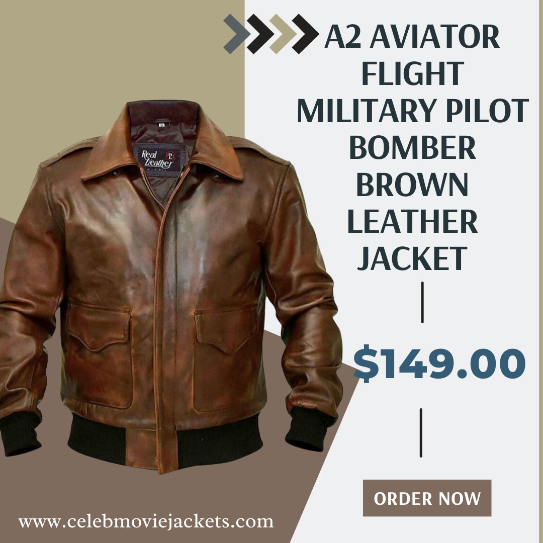 CMovieJackets's tweet image. A2 Aviator Flight Military Pilot Bomber Brown Leather Jacket

Shop Now: bit.ly/46gYFKn
Secure Checkout 
Free Shipping Worldwide

#a2jacket #aviatorjacket #flightjacket #militaryjacket #pilotjacket #bomberjacket #brownjacket #leatherjacket #mensjacket #fashion #outfits