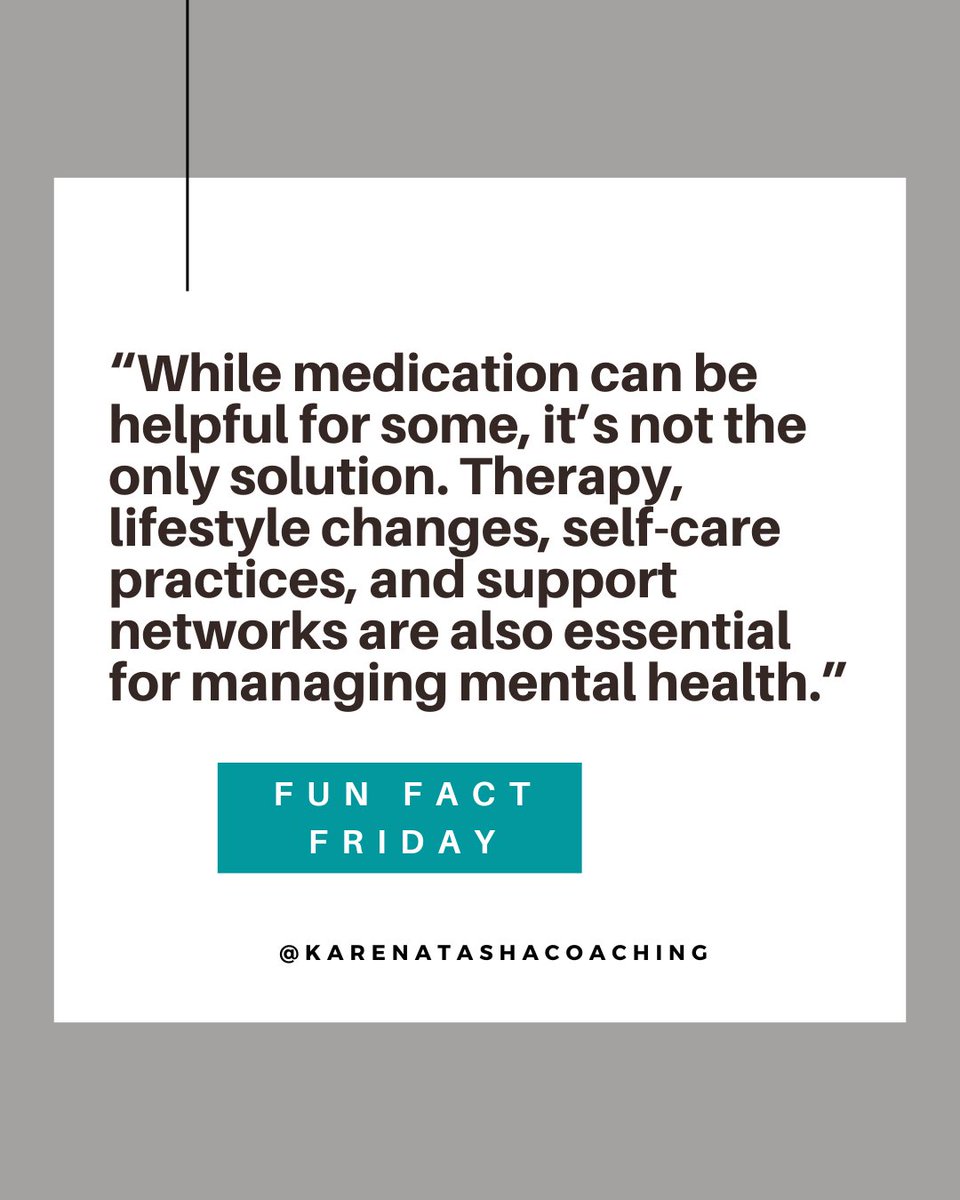 Lifestyle changes and good support networks are essential to maintaining good mental health!

#careercoach

#careertechsupport

#tgif

#mentalhealthawareness