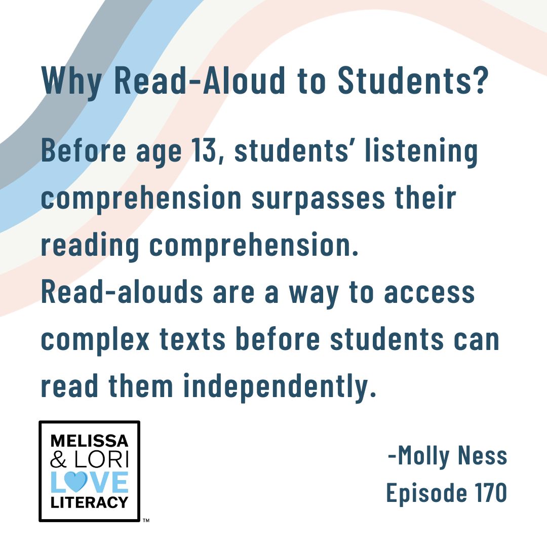 When should we stop reading aloud to students? Can we say NEVER? Keep reading aloud, in every grade, in every subject! 📚📖