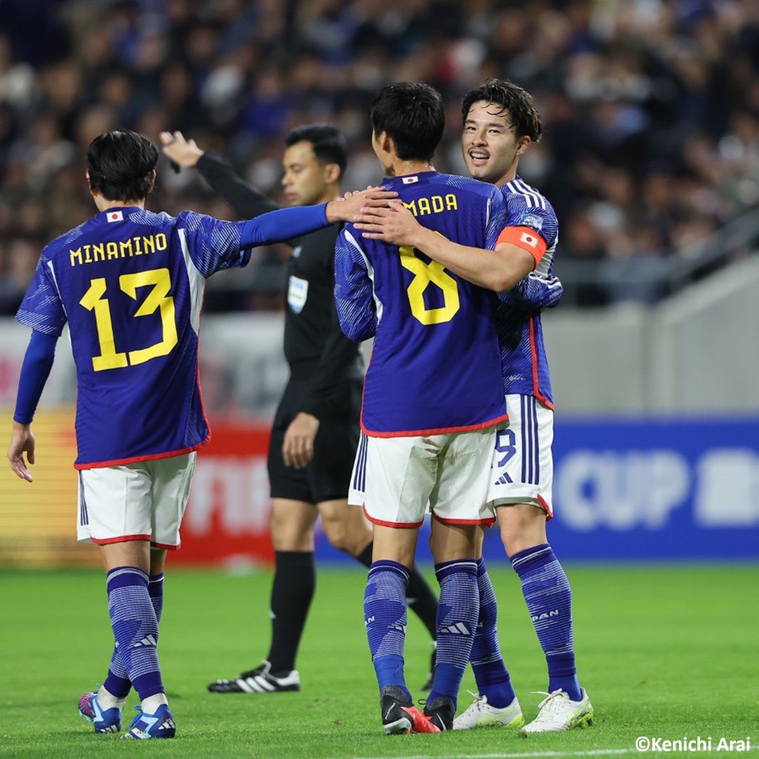 Kaorumitomafan's tweet photo. The last 7 games for Samurai blue 7 wins ✅:
Japan 🇯🇵 5 - 0 Myanmar 🇲🇲
Japan 🇯🇵 6 - 0 El Salvador 🇸🇻
Japan 🇯🇵 4 - 1 Peru 🇵🇪
Japan 🇯🇵 4 - 1 Germany 🇩🇪
Japan 🇯🇵 4 - 2 Turkey 🇹🇷
Japan 🇯🇵 4 - 1 Canada 🇨🇦
Japan 🇯🇵 2 - 0 Tunisia 🇹🇳
#AsianQualifiers https://t.co/b9cBdMXBZb