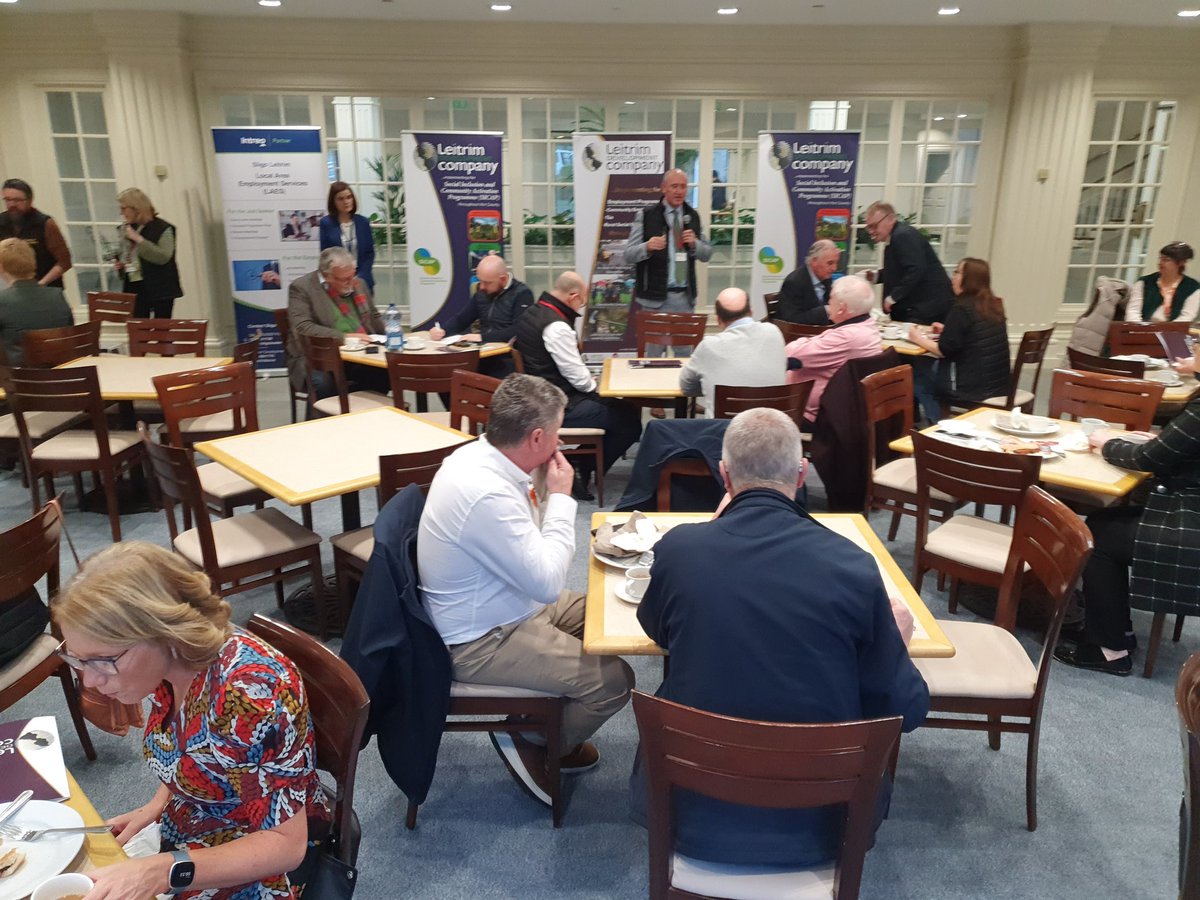 leitrimdevco's tweet image. Great engagement today with employers from #CarrickonShannon at Carrick Campus at our breakfast meeting providing information on our many employment supports #SICAP #LEAS ldco.ie/local-area-emp… #IPS #TUS #RSS #CE #SocialEnterprise  collaborating with @welfare_ie @SligoLEADER