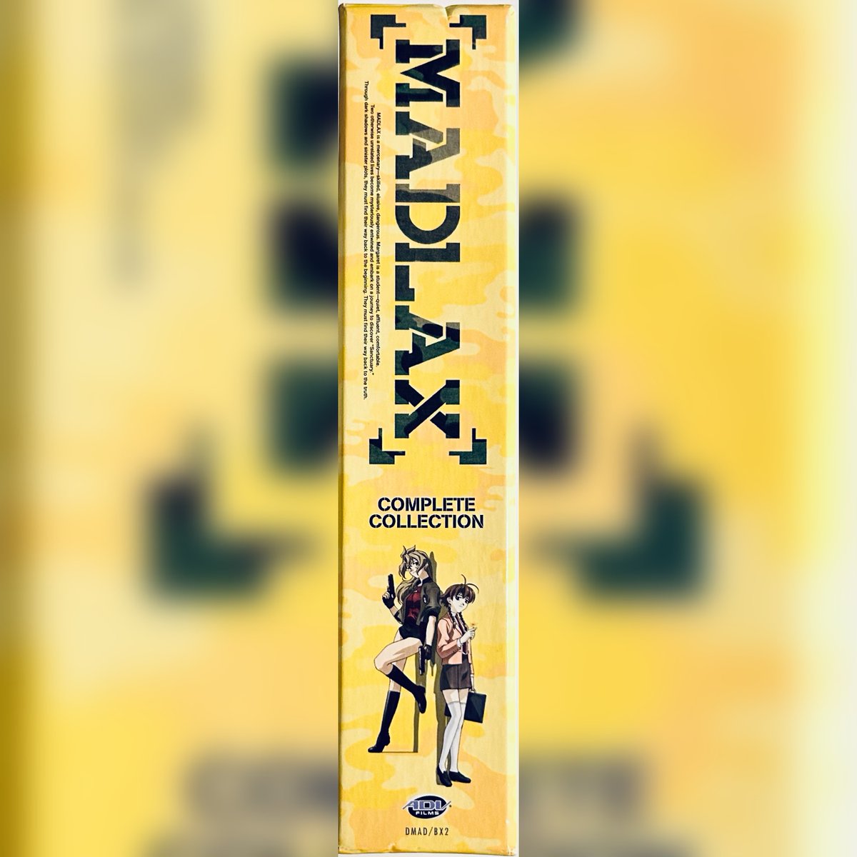 rareflicksplus's tweet photo. #Restock! Madlax The Complete Collection (DVD 2007) 5-Disc Box Set Thinpak Anime Rare OOP
https://t.co/EdJMNqxIj8
#Madlax #Thinpak #Anime #Animation #Manga #Rare #OOP #DVD #DVDs #PhysicalMedia #Flashback #DvdWebsite #DvdStore #Boxset #raredvd #raremovies #oopdvd #htf https://t.co/stLTo7Uj84