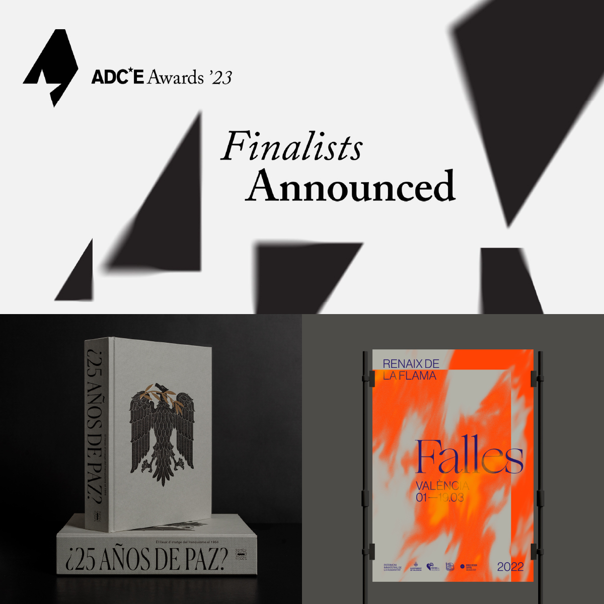 Estudio Menta (@estudiomenta) on Twitter photo El <a href="/ADC_Europe/">Art Directors Club of Europe</a> anunció ayer los 416 trabajos finalistas para los premios ADC*E y pudimos comprobar que nuestros proyectos "¿25 años de paz?" y "Falles 2022" están en esta lista!!!
🤞 — Tendremos que esperar al 1 de diciembre para conocer el premio
<a href="/MuVIM/">MuVIM</a> <a href="/AjuntamentVLC/">Ajuntament València</a> El <a href="/ADC_Europe/">Art Directors Club of Europe</a> anunció ayer los 416 trabajos finalistas para los premios ADC*E y pudimos comprobar que nuestros proyectos "¿25 años de paz?" y "Falles 2022" están en esta lista!!!
🤞 — Tendremos que esperar al 1 de diciembre para conocer el premio
<a href="/MuVIM/">MuVIM</a> <a href="/AjuntamentVLC/">Ajuntament València</a>