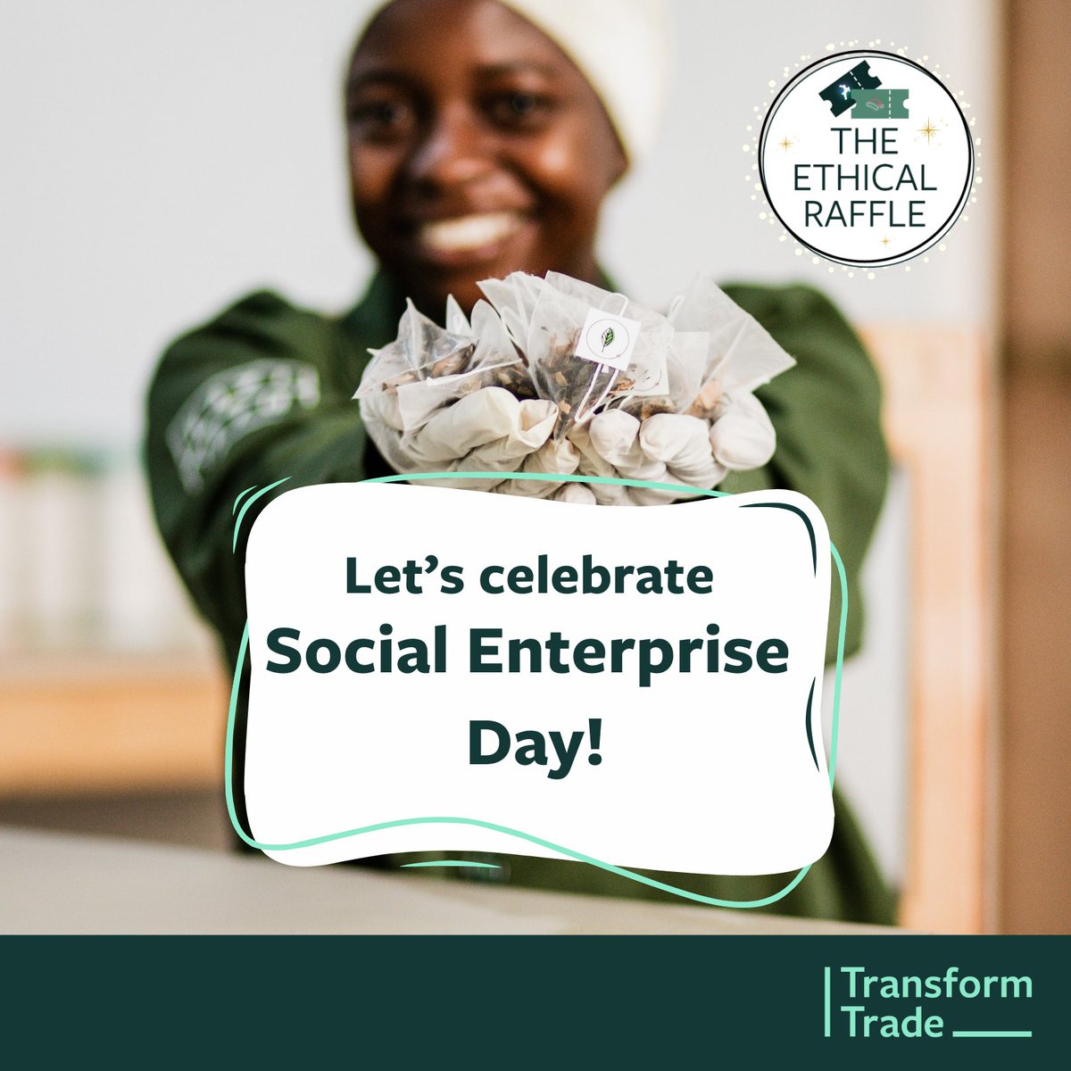 🌍 Happy #SocialEnterpriseDay! Today, we celebrate businesses making a positive impact. Support ethical trade by entering our Ethical Raffle for a chance to win exclusive prizes from orgs that prioritise people and the planet. Get your tickets now! 🥳 transform-trade.org/raffle
