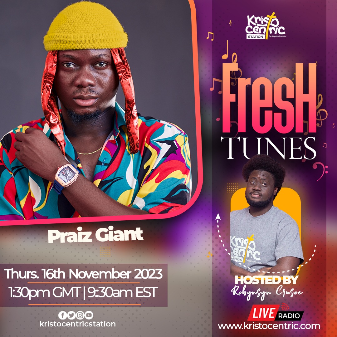 TERRIFIC THURSDAY 😉😉
.
Really looking forward to this one😄😉Spprrrrrrr😄😄😄
.
Yhup! Let's have a FRESH CONVO on @kristocentric_ FRESHTUNES with #praisegiant