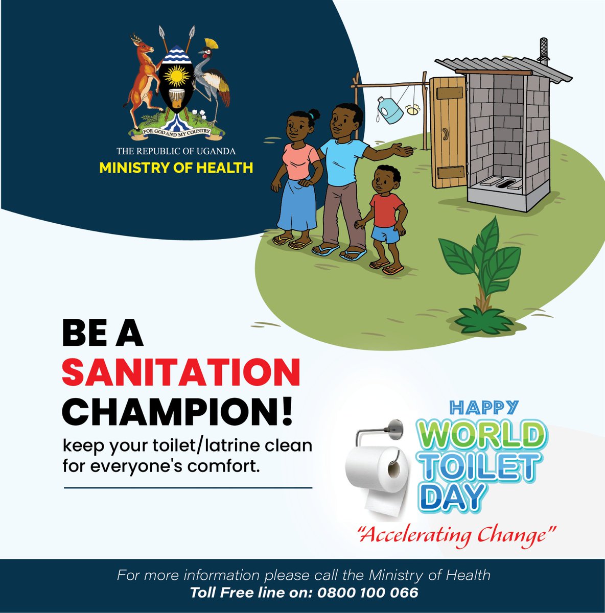 Today is World Toilet Day! Flush the embarrassment and be a sanitation champion. #WorldToiletDay