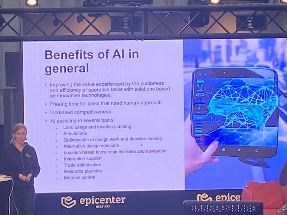 Solja Sulkunen / FAIR:  “AI and Mobility is a no-brainer combination , when considering where AI will be a game changer “ Insightful presentation at <a href="/ITS_Finland/">ITS Finland</a> ‘s Autumn conference. Thanks a lot 🙏! 🤖  🖥️ #ai #smartmobility #ITS