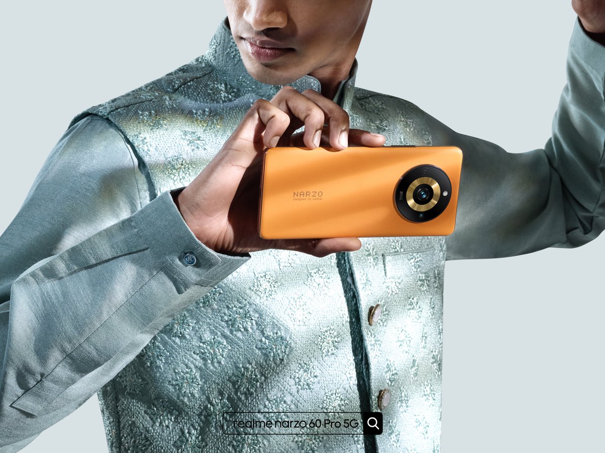 realmenarzoIN's tweet photo. Get ready to #CurveIntoTheNext with the #realmenarzo60Pro5G and the #FastestGrowingBrand✨
Available on https://t.co/n3vAbwMAbF & @amazonIN.
Buy now: https://t.co/ca8RCuplK2 https://t.co/IzbC3I1T2K