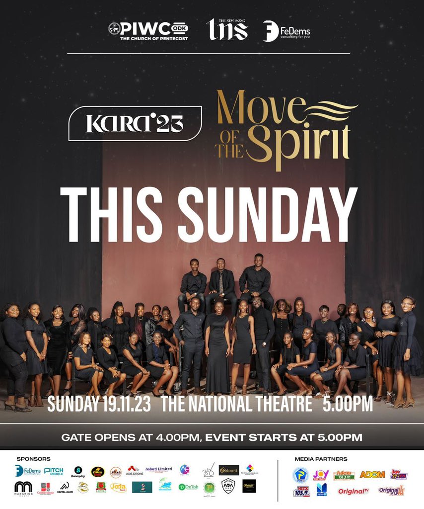 dzabs23's tweet photo. The Lord will be glorified this Sunday. See you.

🗓: 19th November 
📍: NATIONAL THEATRE
⏰: 5pm
🎫: FREE

*Kara is sponsored by FEDEMS*

Follow the link below to book your seat

https://t.co/cXQNQqGnw3 https://t.co/A9oVlqW9Tg