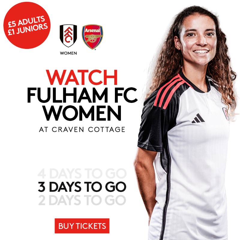 FulhamFCWomen's tweet photo. Fulham Women face Arsenal Women Academy in just three days!! ⚽️

You don’t want to miss it, so grab your tickets now! 🎟️ 

#FFCW