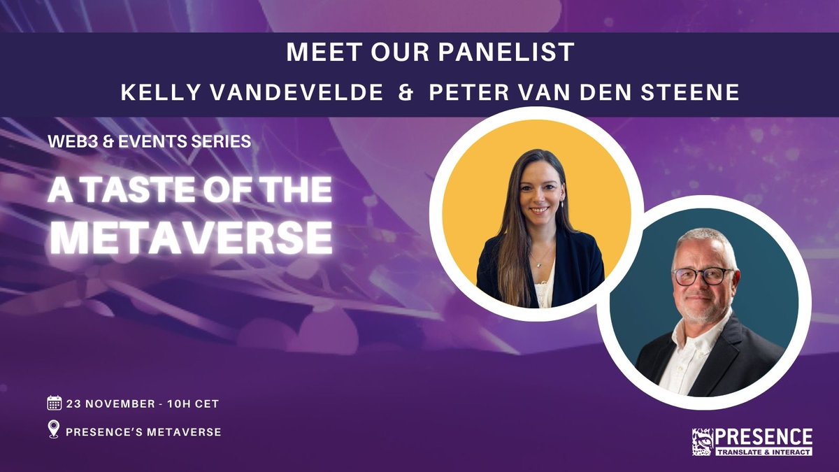 Presence_Group's tweet photo. ๐ท JOIN OUR FREE EVENT ๐ท
VIRTUAL EVENT @ PRESENCE'S METAVERSE
23 NOVEMBER 2023
10:00 - 11:30 CET
Register now: https://t.co/hdLQ6iG9KB
Don't miss out on this enlightening panel discussion!
#FutureVisionaries #InnovationTalks #Web3EventSeries https://t.co/9OkLqshGbA