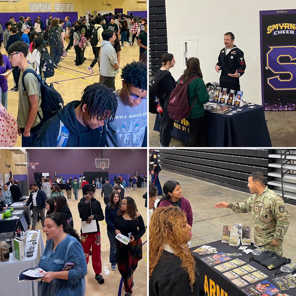 What a fantastic day! Thanks to all of our guests for spending the day with us! Lots of connections made as students researched opportunities for their futures. #onlyoneshs ⁦@rucoschools⁩ #careerconnections