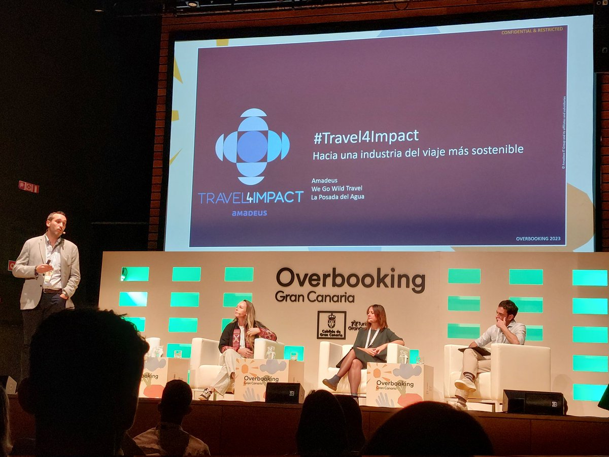 aocroissier's tweet photo. ¡Seguimos en #OVB23! Está siendo una mañana súper interesante. ¿Qué es #Travel4Impact? #ovbgc #Amadeus https://t.co/e7VfxyZzqe