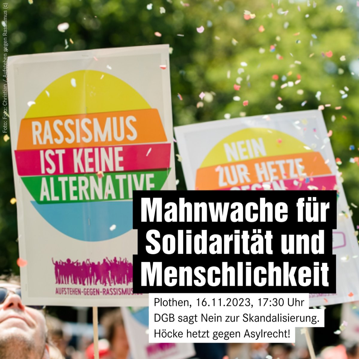 eM_aka_zero's tweet photo. Heute in #Plothen im #SaaleOrlaKreis. #Höcke wird dort heute Stimmung machen bei einem #bürgermonolog der #noafd. https://t.co/8IUqSP5rSG