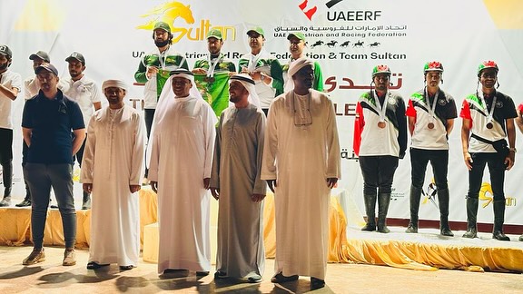ایکوئسٹرین فیڈریشن متحدہ عرب امارات 🇦🇪 اور ٹیم سلطان  کے زیرِ اہتمام ٹینٹ پیگنگ چیلنج دبئی میں  ٹیم سلطان نے  سیکشن مقابلوں میں اول پوزیشن 🥇  کے ساتھ گولڈ میڈل پاکستان 🇵🇰 نام کیا مزید برآں ٹیم سلطان کے رائڈر ملک تصور عباس لک نے سنگل مقابلوں میں فرسٹ پوزیشن 🥇 کے ساتھ گولڈ میڈل