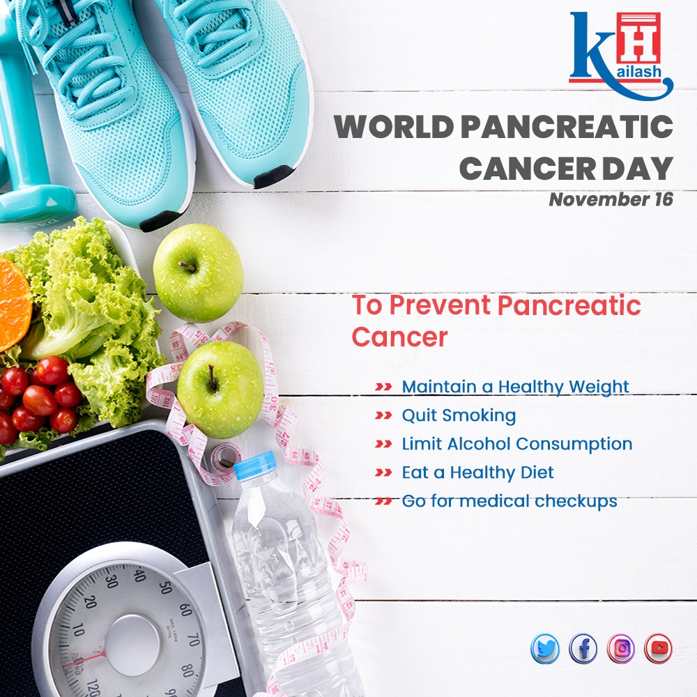 Understanding the signs, advocating for screenings, and swift action can make all the difference in the battle against pancreatic cancer. 

Consult our Gastroenterologists: kailashhealthcare.com

#PancreaticCancerAwareness #pancreaticcancer #EarlyDetectionSavesLives…