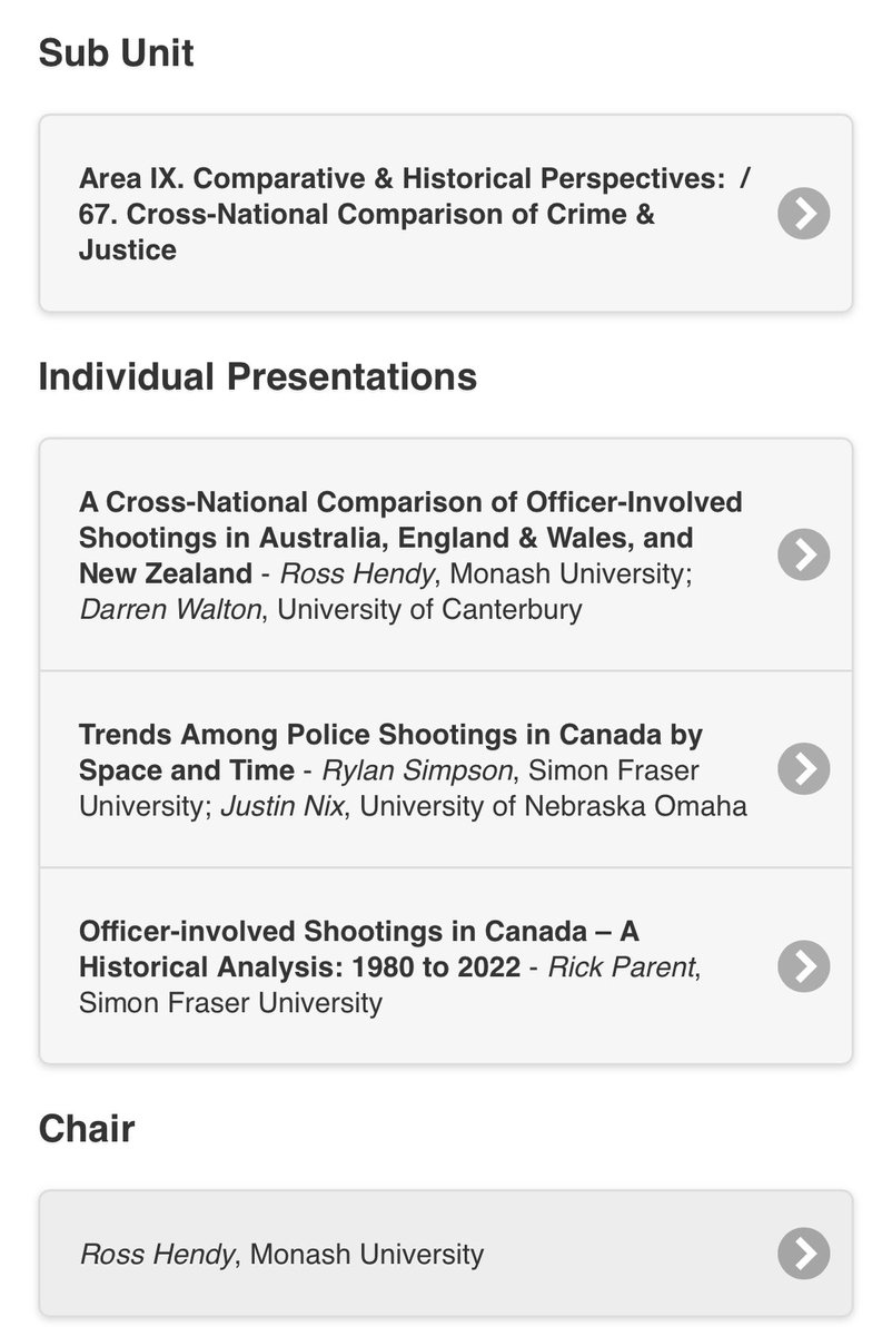 If you’re up this early at #ASC2023 come talk about police shootings around the globe with <a href="/rylan_simpson/">Rylan Simpson</a>, <a href="/Ross__Hendy/">Dr Ross Hendy</a> and me. We’re in Franklin Hall 2.
#ASCPhilly2023