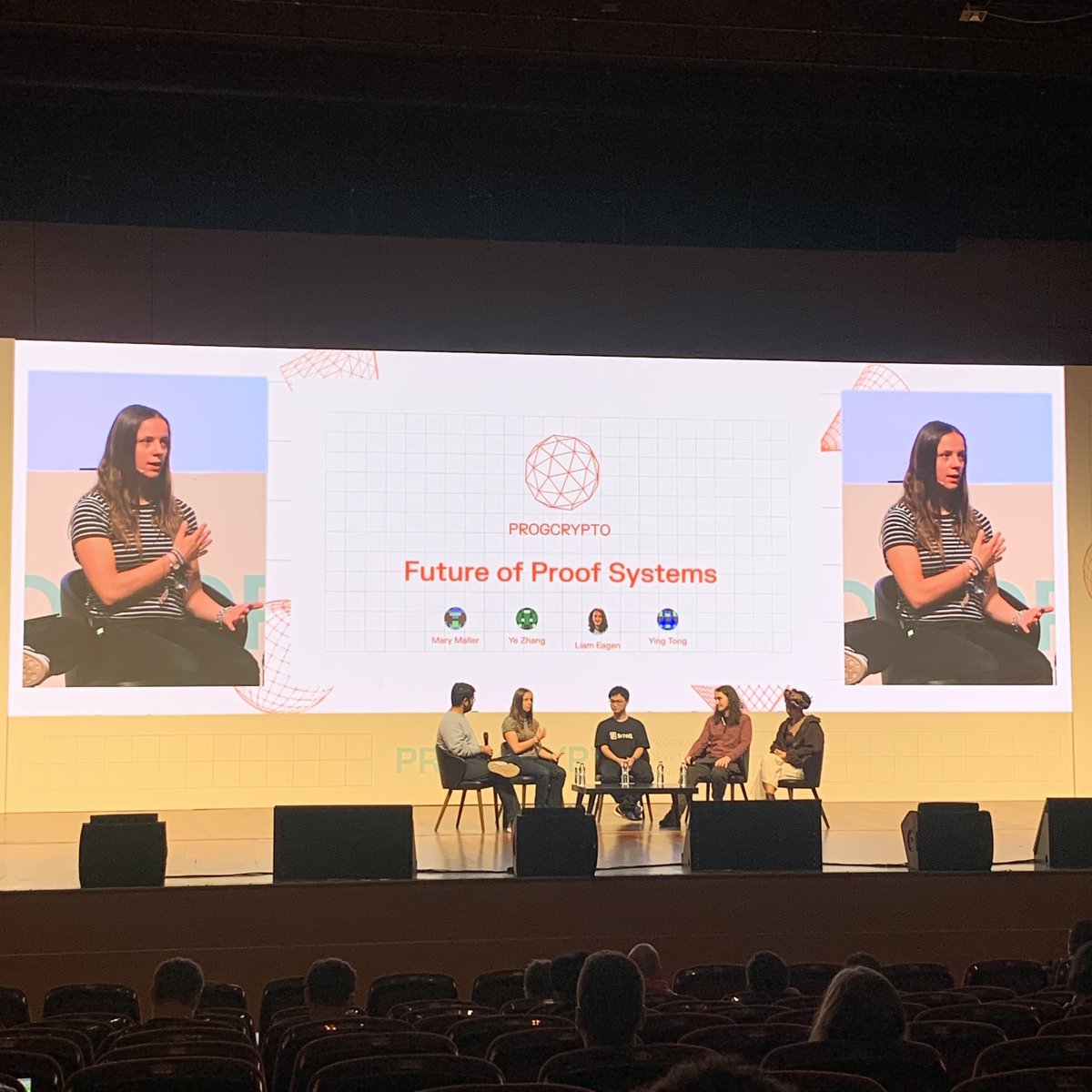 📚 Attended The ProgCrypto Conference organized by <a href="/0xPARC/">0xPARC</a> and PSE! The Cypher Lab team immersed in insightful discussions with Marie Maller, <a href="/yezhang1998/">Ye Zhang</a>, <a href="/LiamEagen/">Liam Eagen</a> and <a href="/ying_verse/">Ying | 莺 🍉</a> on the "future of proof systems," covering topics like lookup singularity or HALO2. 🌐