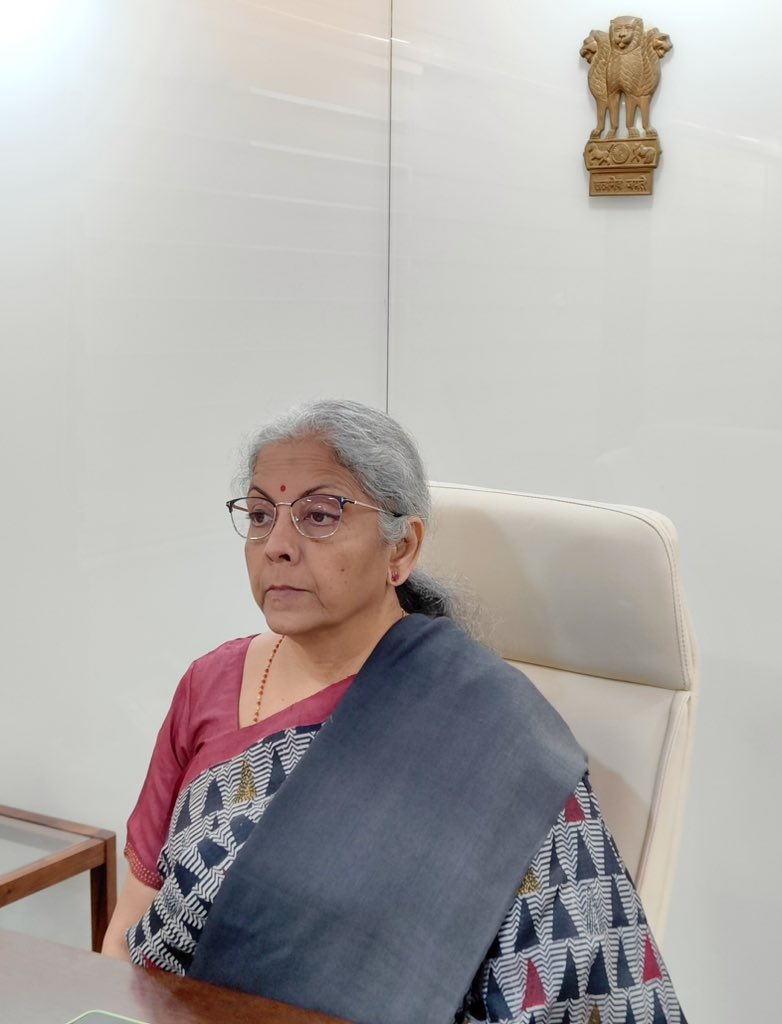 FinMinIndia's tweet photo. 👉 Union Finance Minister Smt. @nsitharaman virtually addresses on Bhoomi Pooja and Foundation Stone laying ceremony of GST Bhawan, Tirupati

👉 Tirupati Commissionerate boosted revenue collection with an impressive growth of about 300% after introduction of the GST regime, says Union Finance Minister

👉 Revenue Secretary Shri Sanjay Malhotra exhorts CBIC officers to continue to focus on grievance redressal mechanism for the taxpayers

👉 Over the past five years, 54 proposals for construction of offices amounting to about Rs. 2,200 crore sanctioned: CBIC Chairman

👉 CGST Tirupati Commissionerate has grown from annualised figure of Rs. 2,815 crore for FY 2017-18 to Rs. 8,275 crore during 2022-23: Zonal Member CBIC

Read more ➡️ https://t.co/FTHMgqom7l