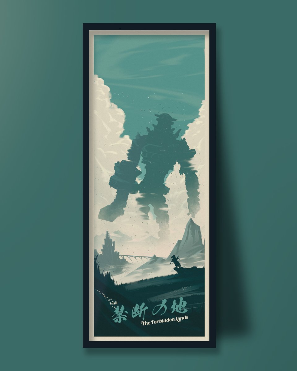 geekyninja_'s tweet photo. Really enjoying working in this vertical panoramic format. It's ideal for tall bois like the Colossi from Shadow of the Colossus! 🎮

Created this one in #Procreate and #adobeillustrator https://t.co/WkPkx97wNq
