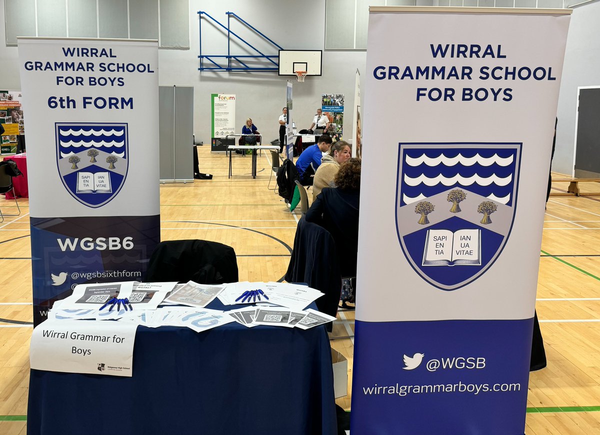 WGSBSixthForm's tweet photo. Big thanks to Mr Cresswell and Mrs Dodd for running our outreach stall this morning @RHSWirral Looking forward to welcoming more students from Ridgeway to our #WGSB6 community 2024. @WGSB @WGSBCareersEd https://t.co/N3z0Iqwzm1