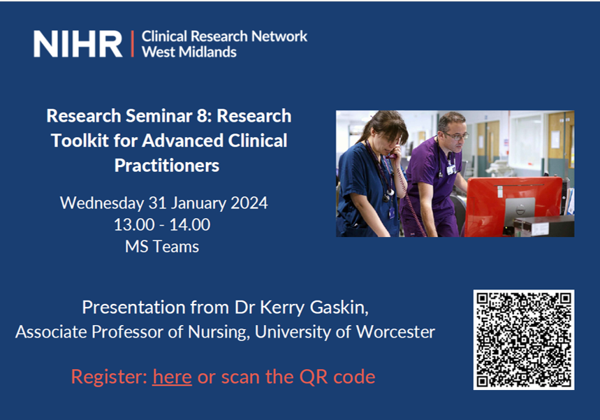 Are you an ACP? thinking about how to get started with your research pillar? ➡️ticketsource.co.uk/nihr-crn-west-… @CRN_WMid