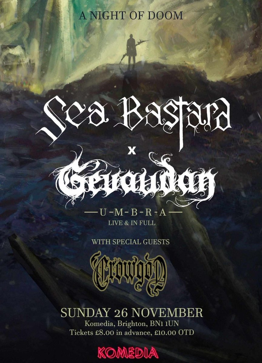 Our next gig, our first in a long time in Brighton and our last of the year.

So far we have three new songs written and we'll be playing one of them at this show.