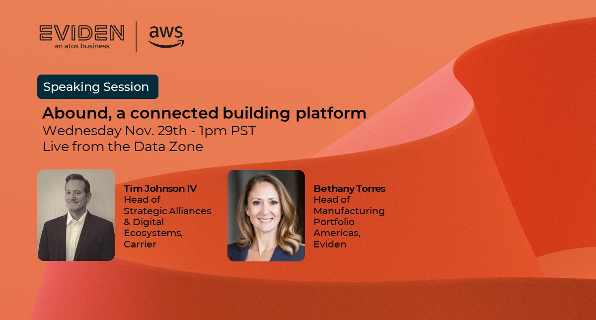 Evidenlive's tweet photo. Don't miss Tim Johnson and Beth Torres speaking on November 29 at 1 pm at #AWS re:Invent on the collaboration between Eviden and Carrier to deliver uniquely tailored solutions to meet customer needs. 👉 https://t.co/znshRzM3Gh
#awsreinvent #awspartner #GenAI #reinvent23 https://t.co/tW9OM4IdQV