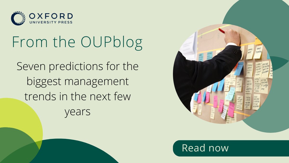 At the Academy of Management Annual Meeting, we asked attendees to predict what the biggest management trends will be in the coming years. Want to know what the top answers were? Find out here: oxford.ly/3MIrdFA