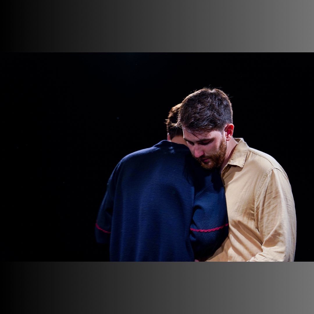 Playgiarism by Jamie Sefton and Alex McKeon

Scene from our work in progress play performed at <a href="/PistachioTC/">Pistachio Theatre Company</a>’s Out The Shell scratch night. 

Watch this space for news about our new project…

📸: Sami Sumaria (insta: @sumarphoto)

Pictured: Jamie Sefton and Morgan Beale