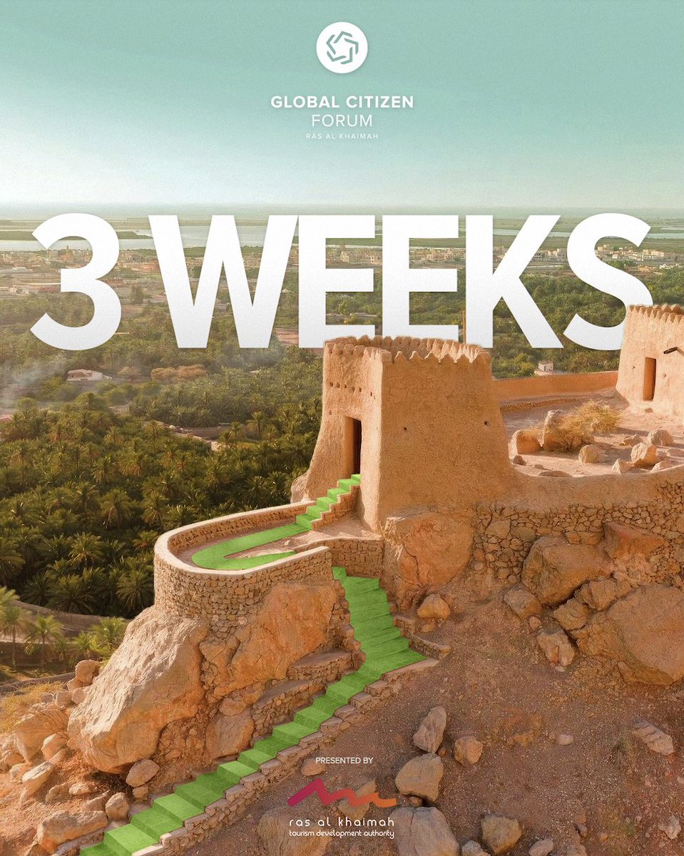 3 weeks to go before we welcome guests to The Earth Age. Join us for a series of curated events and experiences, as global citizens gather from across the globe to bridge dialogue with action for traceable, transparent, and measurable impact. 🌎 globalcitizenforum.org/earth-age/