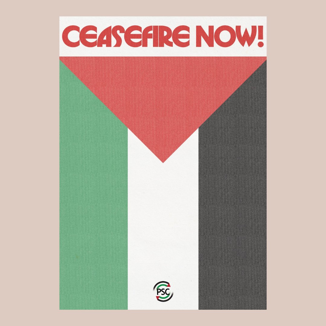 🚨FREE PRINT OUT - Take action in solidarity with Palestine! 🇵🇸

Please put up this poster to show solidarity with Palestine and call on our government to push for a #CeasefireNOW

Download and print the poster here: dropbox.com/scl/fi/ppr60hf…

Poster design by <a href="/thomasgreenwood/">Tom Greenwood</a>