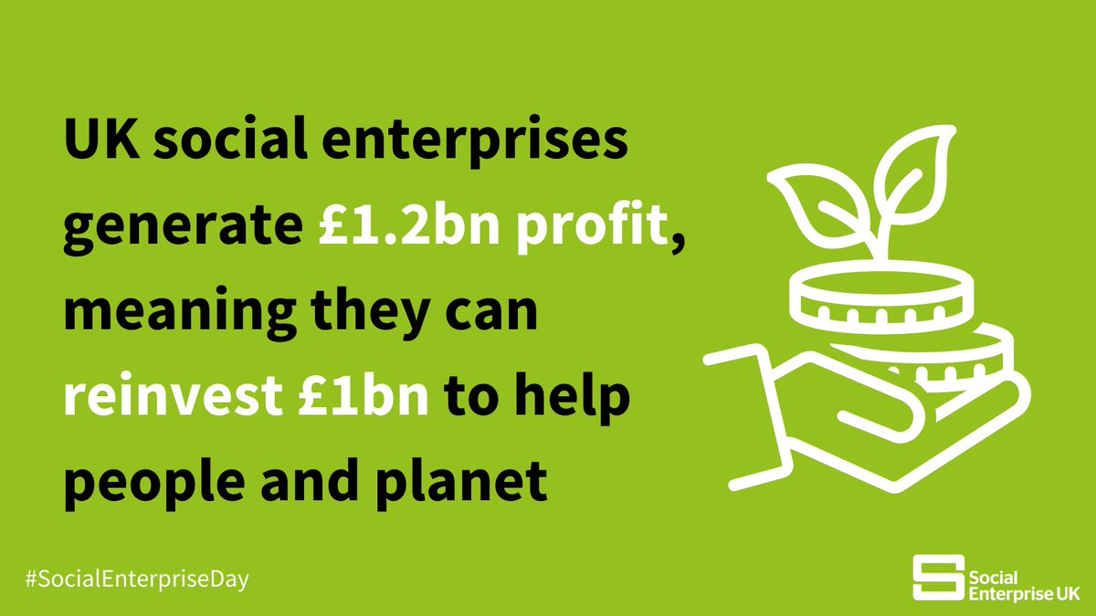 Today is #SocialEnterpriseDay celebrating the more than 100,000 social enterprises in the UK working to benefit people and planet. Social enterprises are businesses that trade for a social or environmental purpose.  What they do with their profit is what sets them apart.