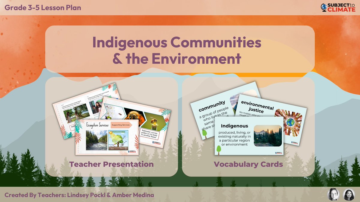 subjecttoclimat's tweet image. Calling all 3rd-5th grade educators!🌿

Our new lesson plan integrates Indigenous perspectives and highlights their bond with the environment.

#IndigenousEducation #ClimateAction
#EducatorsForChange
#NativeAmericanHeritageMonth

bit.ly/3rGafR2