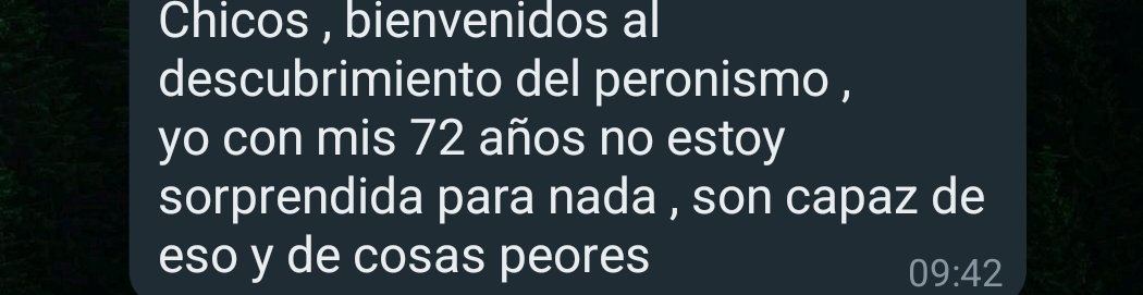 La señora fiscaliza el domingo. Está  todo dicho.
VLLC.