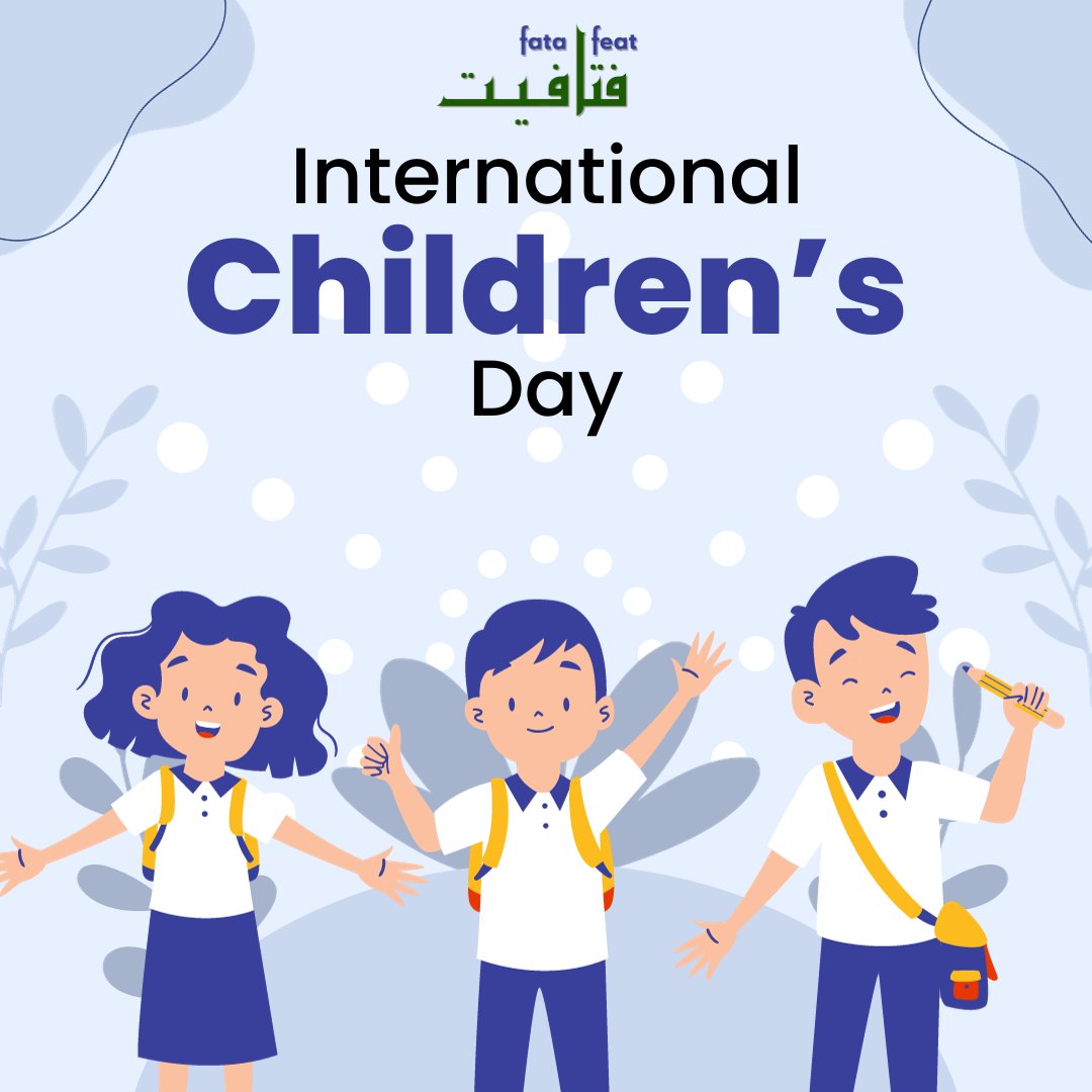 FataPay's tweet photo. Happy #InternationalChildrensDay! 🎉 
Exciting times are ahead as we craft our financial literacy app (https://t.co/Oh5nLt3GwS) to empower young Saudi minds on their journey to financial well-being. 
Stay tuned for a future where every child becomes a money-savvy superstar!🚀 https://t.co/0Sm0tQQwcy