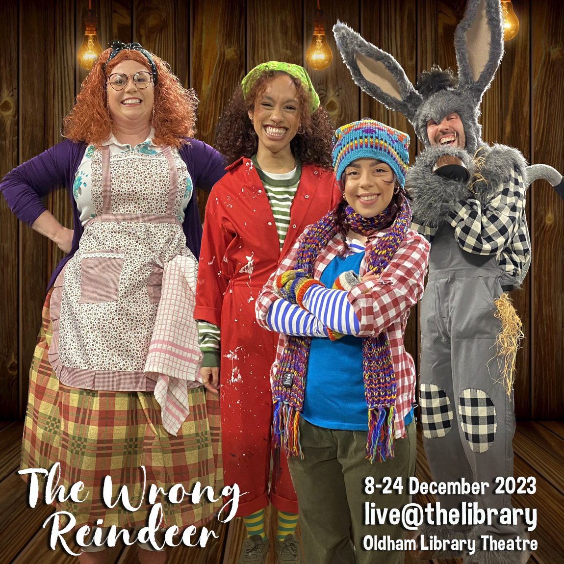 Meet the characters from The Wrong Reindeer. See them perform a preview of the show THIS SATURDAY 5.30pm in Oldham Town Centre for the big Switch On! More cast details coming soon...

#wrongreindeer