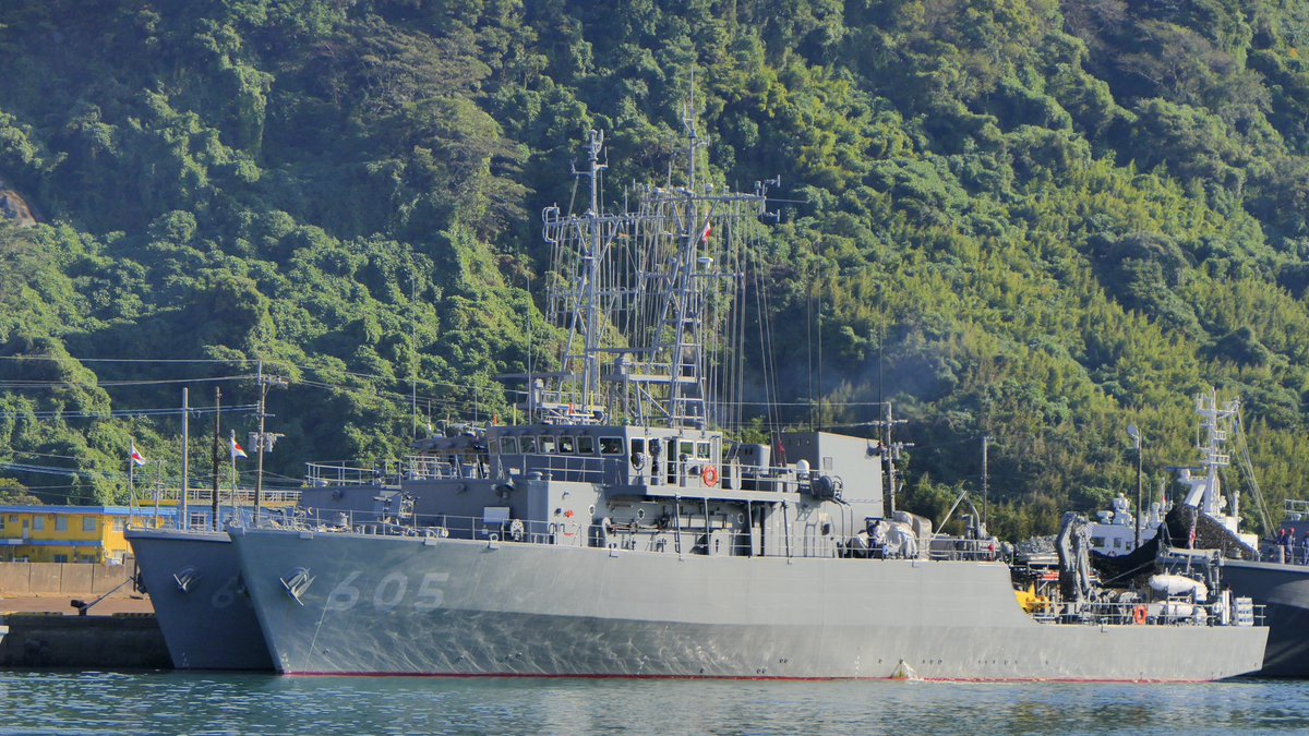 GakuHayato's tweet photo. #あわじ型掃海艦
・あわじ #MSO304
・ひらど #MSO305
#ひらしま型掃海艇
・ちちじま #MSC605
#すがしま型掃海艇
・いずしま #MSC687
・あいしま #MSC688
・あおし��� #MSC689
・みやじま #MSC690
・ししじま #MSC691
油津港、南郷沖
2023.11.15
#機雷戦訓練 https://t.co/JUROcB8W6r