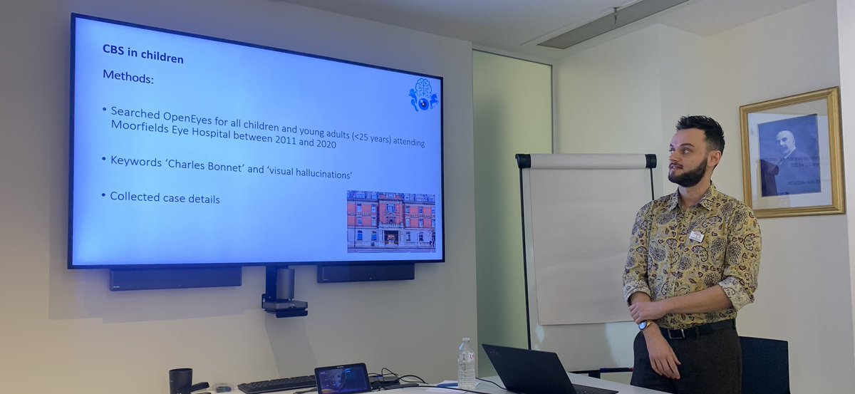 <a href="/jones_lee1/">Lee Jones</a> talking about the detrimental impact of CBS on the lives of children suffering from sight loss <a href="/Moorfields/">Moorfields Eye Hospital NHS Foundation Trust</a>. We must #RaiseAwareness asking patients &amp; families about #CBS so they are well-informed &amp; can access help/support. #CharlesBonnetSyndromeDay <a href="/esmesumbrella/">Esme's Umbrella</a>
