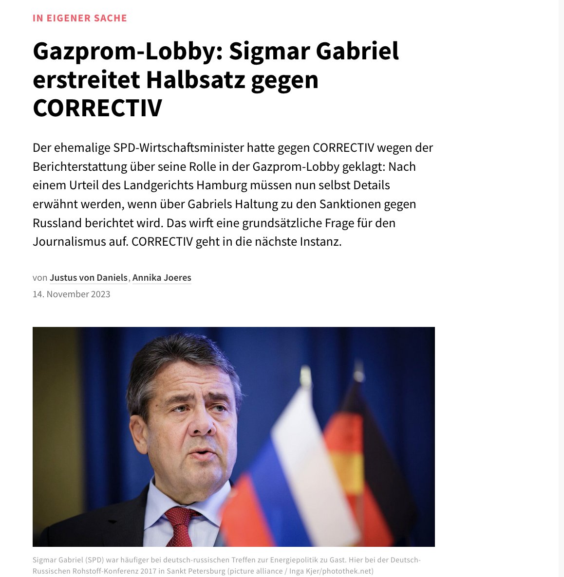 AnnikaJoeres's tweet photo. Noch mal 2 Nächte drüber geschlafen &amp; befunden: Verstörend, wie Sigmar Gabriel versucht, vor Gericht nun Sätze durchzudrücken, die seine pro-russische Rolle im Nachhinein klein reden.
Daher ist es so wichtig, dass wir @correctiv_org in Berufung gehen!'🔥
https://t.co/poGCsMSs2F https://t.co/gc7Zqrc9L9