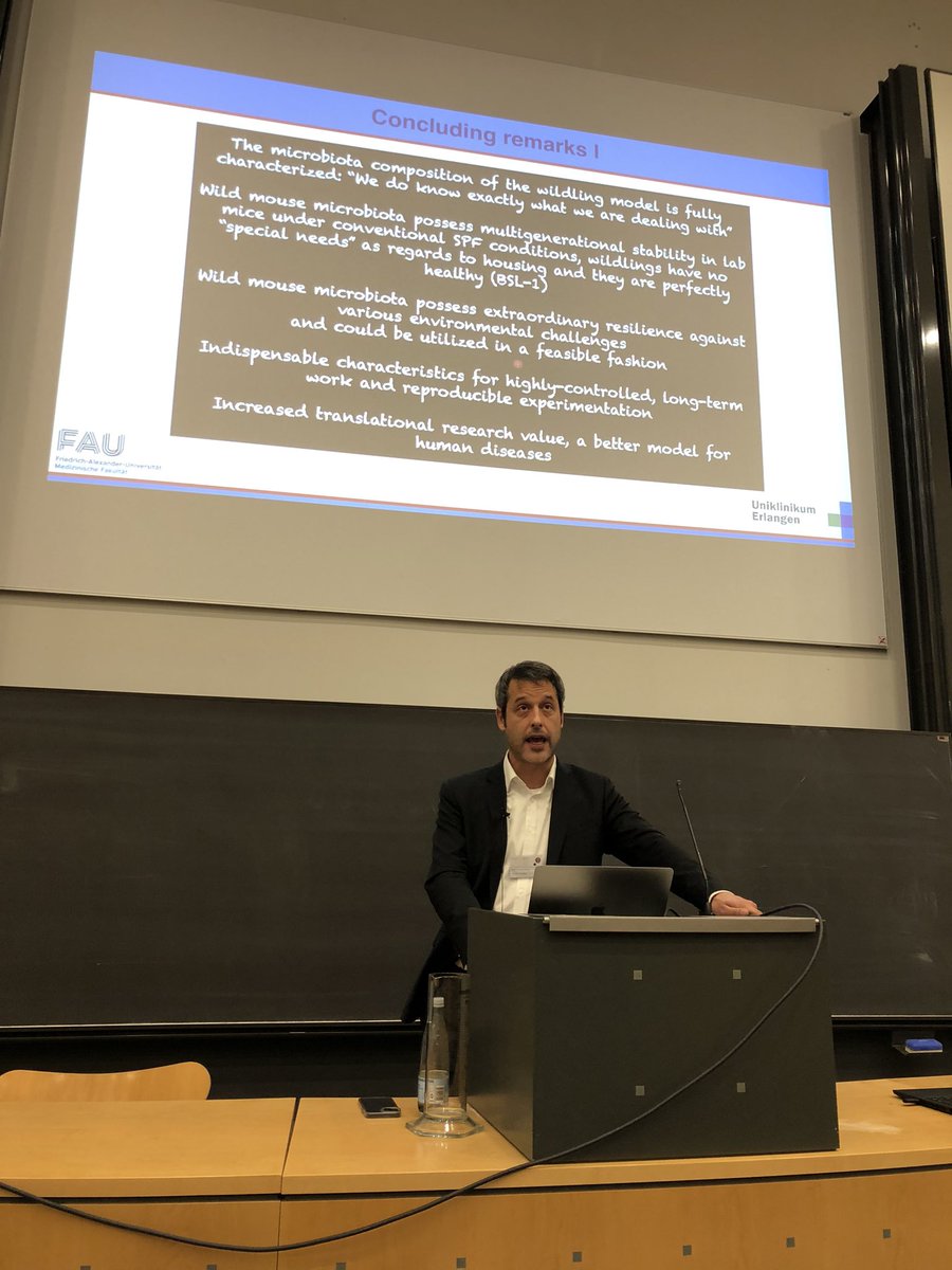 CphGutHub's tweet image. Using wildling mice (lab mice with a wild microbiota) to improve translation may be key in #microbiome studies where a fully mature immune system is needed! @SRosshart Fantastic talk!! 🙌🐭#cphgut