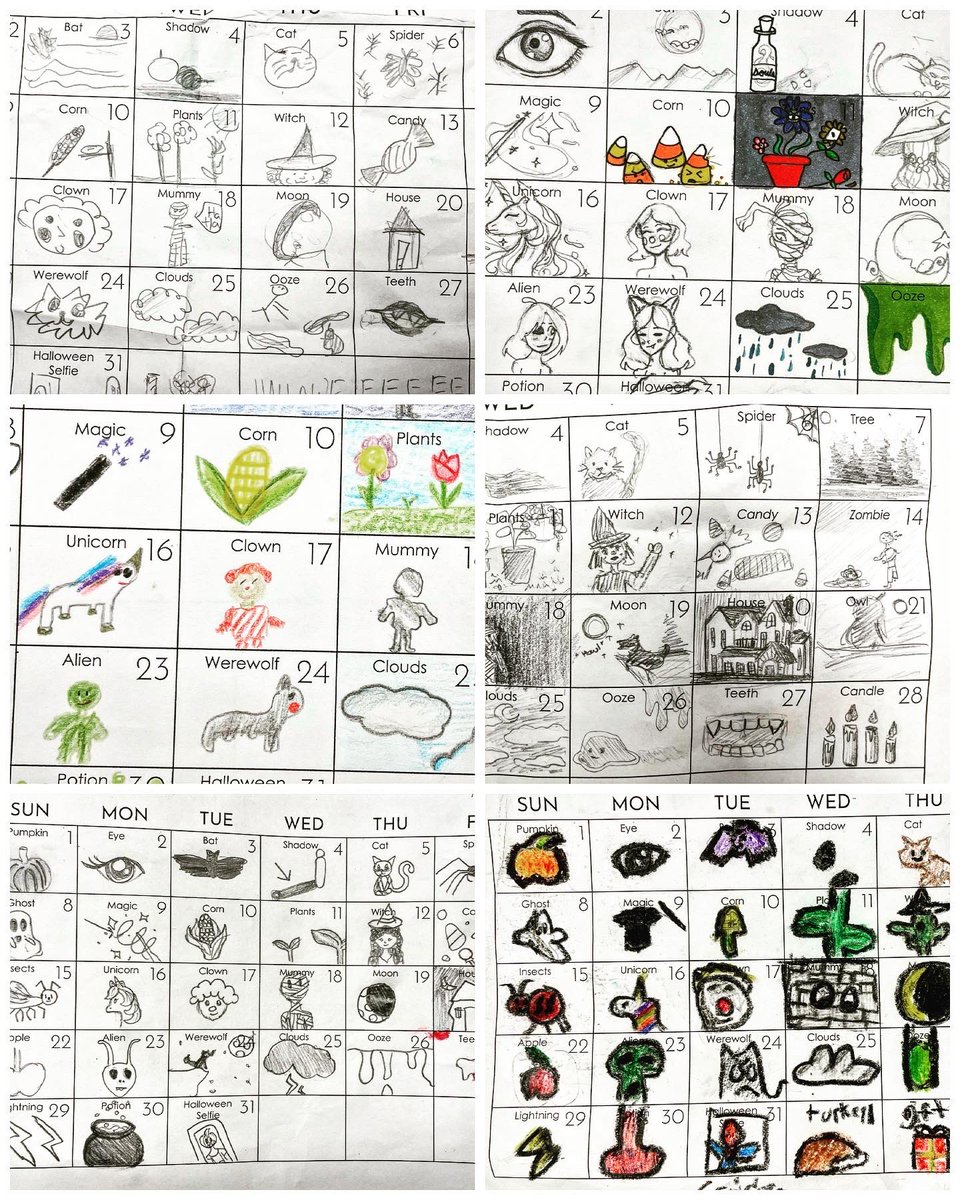 Drawtober was so much fun this year! So proud of the students who successfully draw a picture every day for the whole month of October. Look at these awesome details! 

#arted #arteducation #sbdrawtober23 #middleschoolart #drawingchallenge #listentolearnxrds