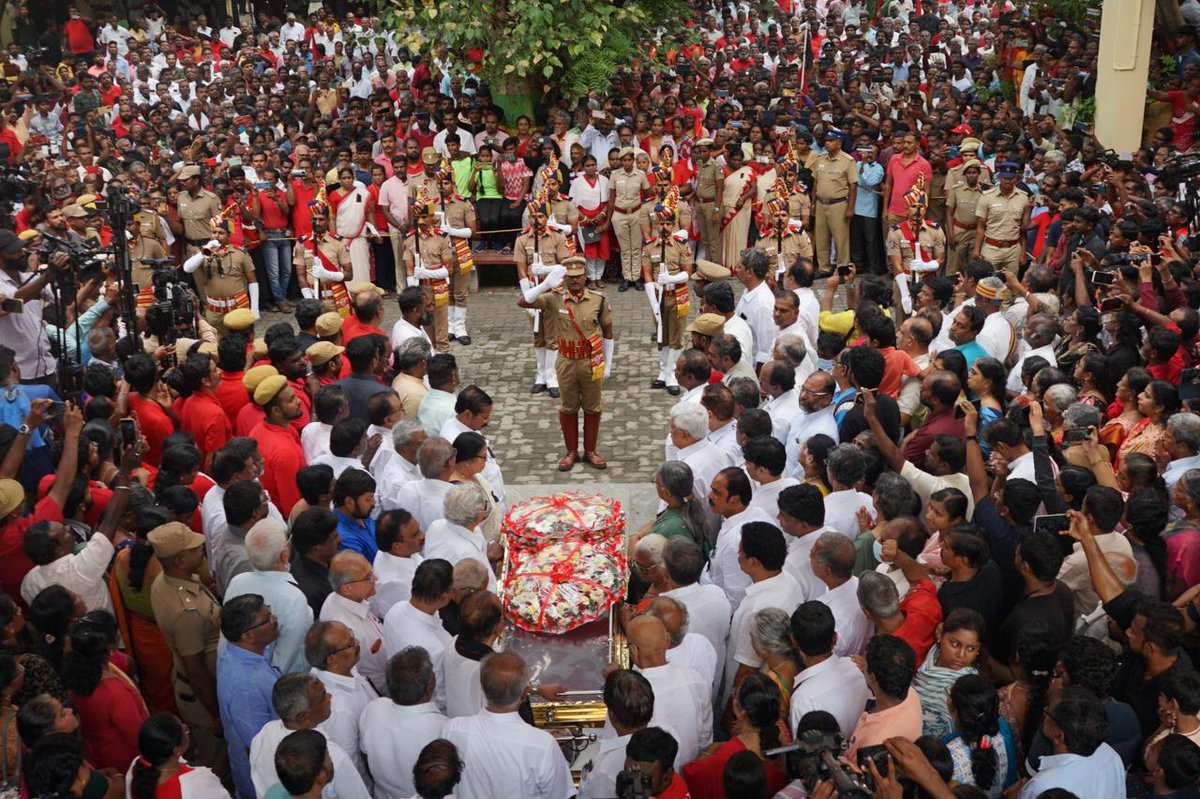 SitaramYechury's tweet photo. Paying homage to Comrade N. Sankariah before his final journey.
Lal Salaam Com. Sankariah ✊
Inquilab Zindabad. https://t.co/G33WvcvX81