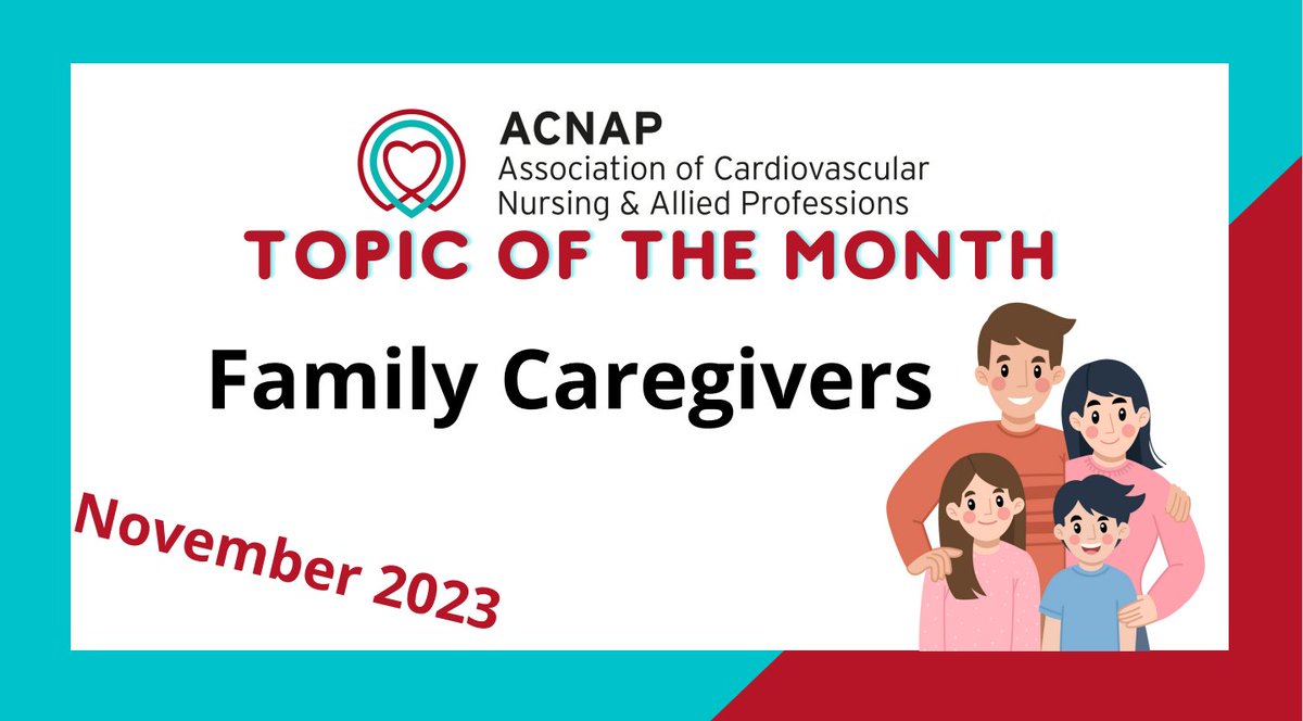 #ACNAPTopicOfTheMonth Throughout November, the dedicated topic is: Family Caregivers 👪 That means, it's time to : - Recognize and honour family caregivers, - Raise awareness of caregiving issues, - Educate HCPs and increase support for caregivers