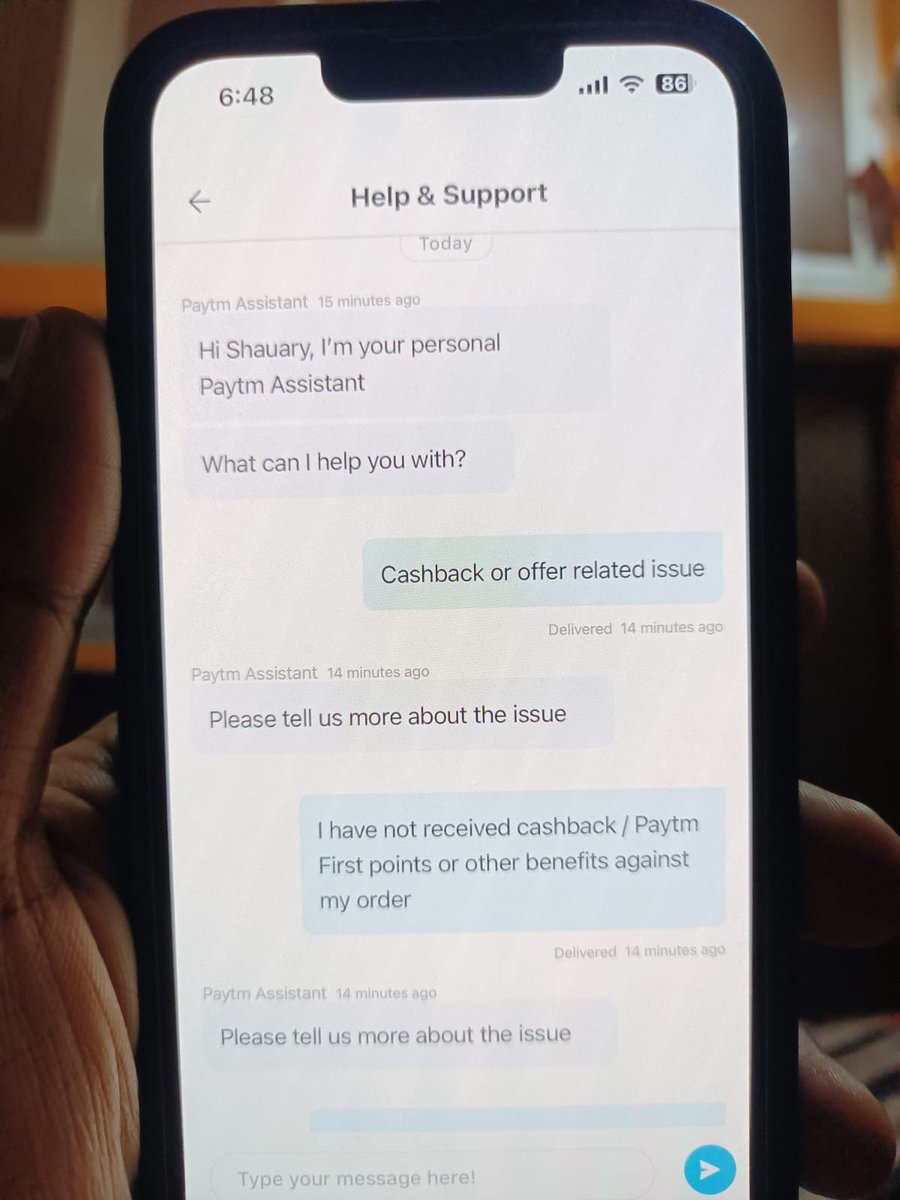 ShauryRajput's tweet photo. @Paytmcare Please see how your 24*7 support works. @Paytmcare 
@CRED_club Please help 

#broken #fake #unreal https://t.co/hNv4JcC0dv