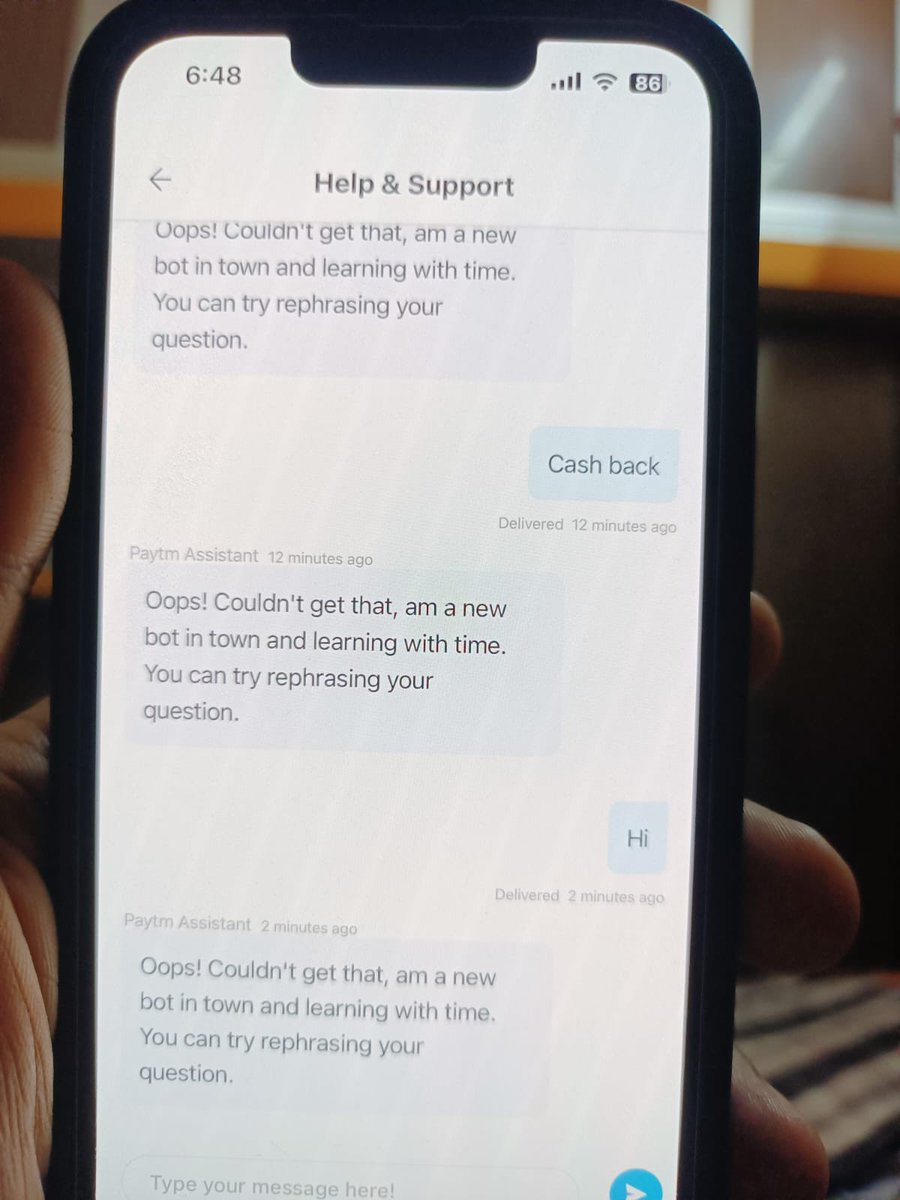 ShauryRajput's tweet photo. @Paytmcare Please see how your 24*7 support works. @Paytmcare 
@CRED_club Please help 

#broken #fake #unreal https://t.co/hNv4JcC0dv