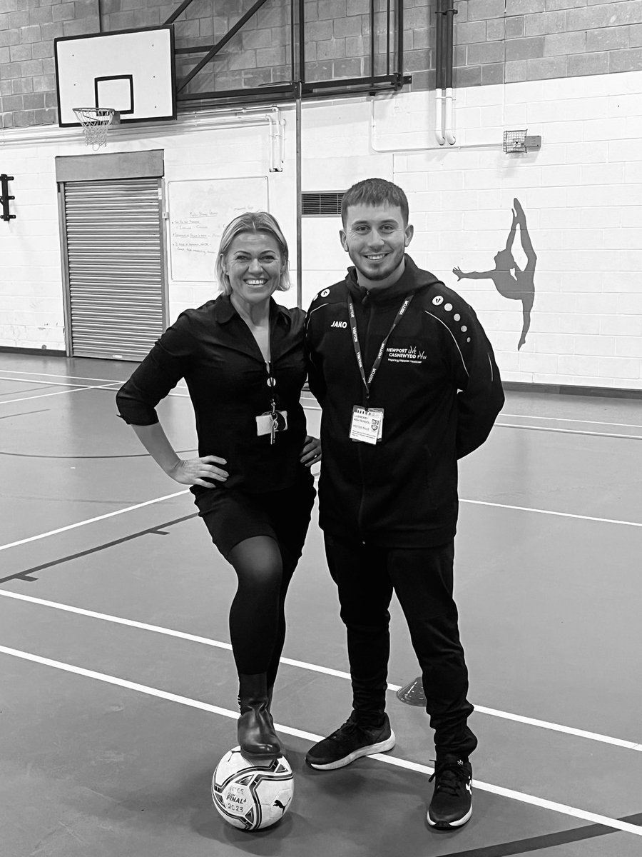 Girls 🔈COME TO PLAY FOOTBALL ⚽️ 
We meet every Thursday breaktime in the sports hall. Sessions are coached by Mr Busuttil <a href="/nlsportsdev/">Community Sport & Wellbeing (Newport Live)</a>  <a href="/NewportLiveUK/">Newport Live</a> aka Logan 🩵proud to see my ex-student returning 💪🏾<a href="/LliswerryHigh/">Lliswerry High</a> #proudteacher #commUNITY #wellbeing